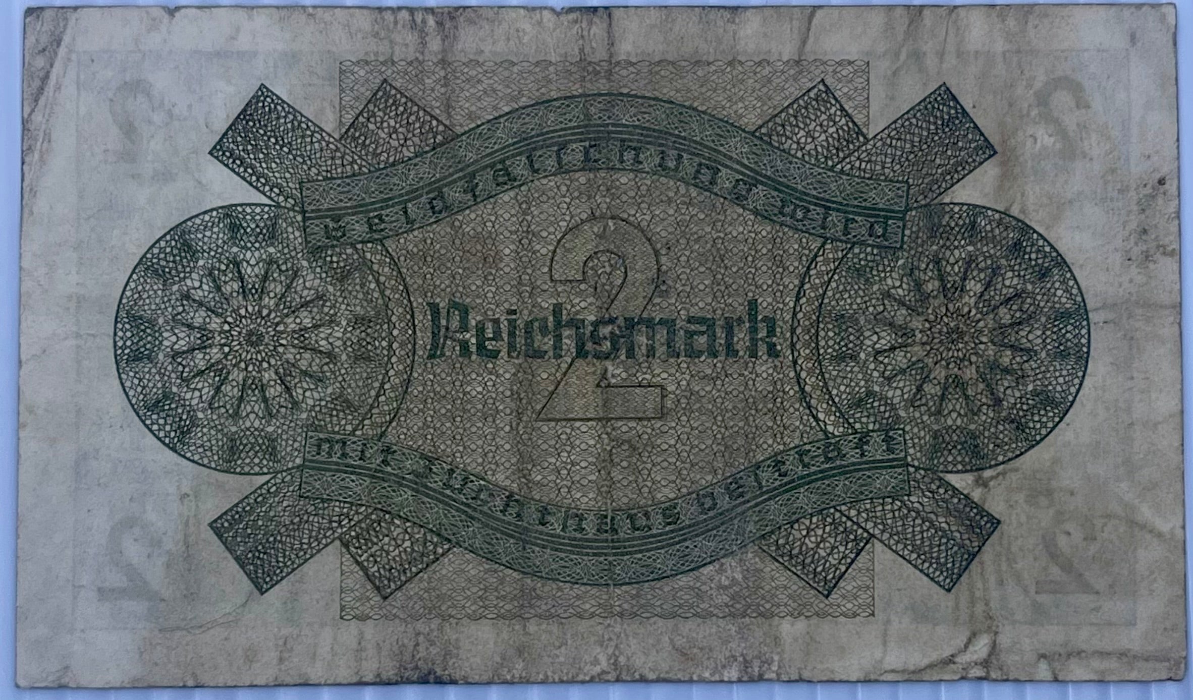 Germany 1940 2 Reichspfennig P-R137 WW2 Used Nazi Swastika Banknote